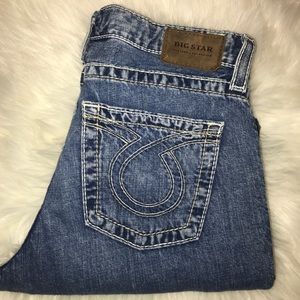 red star butt jeans